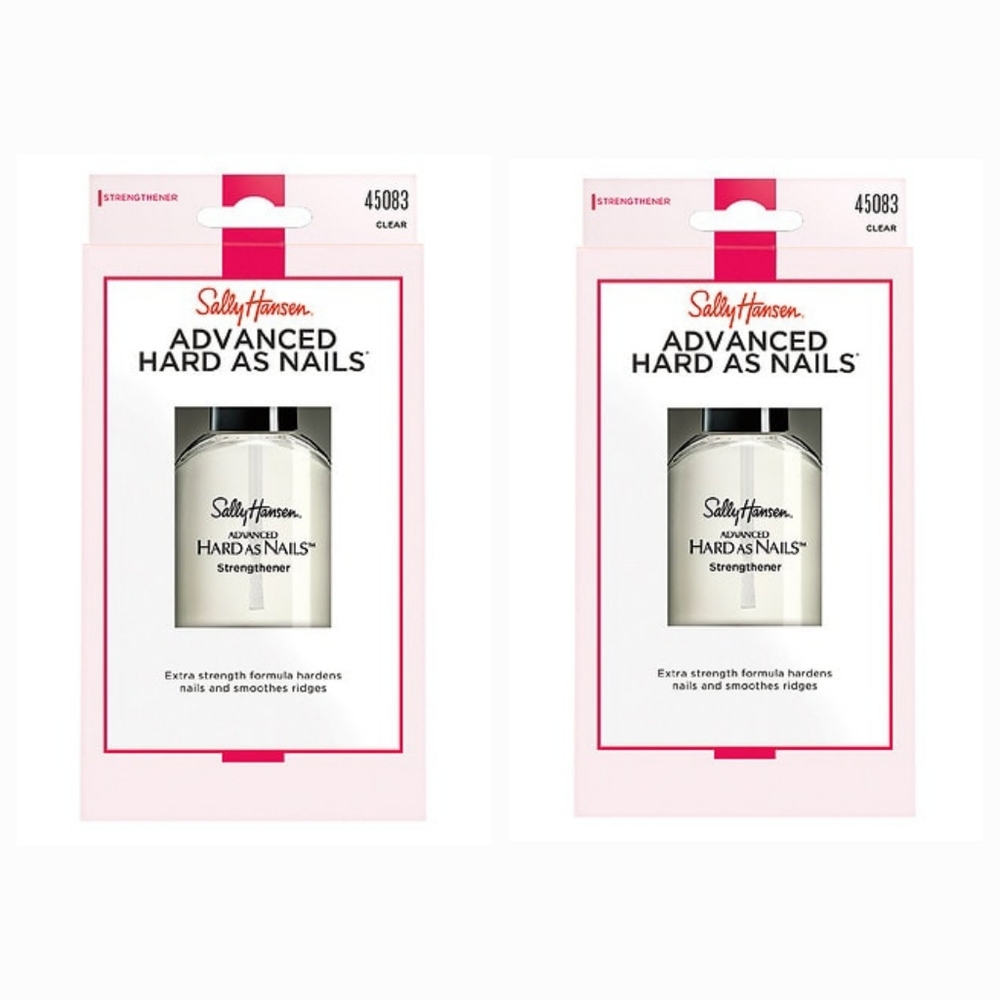 Sally Hansen Advanced Hard As Nails Strengthening Top Coat x 2 - NEW with